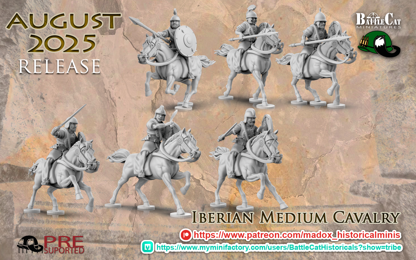 Iberian Medium Cavalry | Battlecat 28mm Historical Wargaming Miniatures Role Playing Miniatures