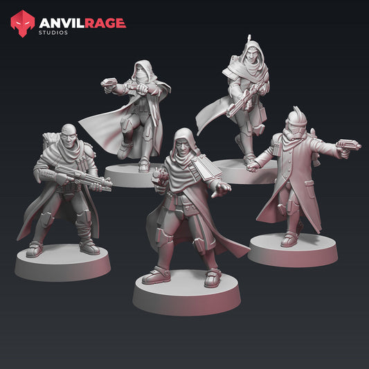 Incognito Replicators | Anvilrage Galactic SciFi Miniatures 32mm 1/47 Legion Scale Role Playing Miniatures