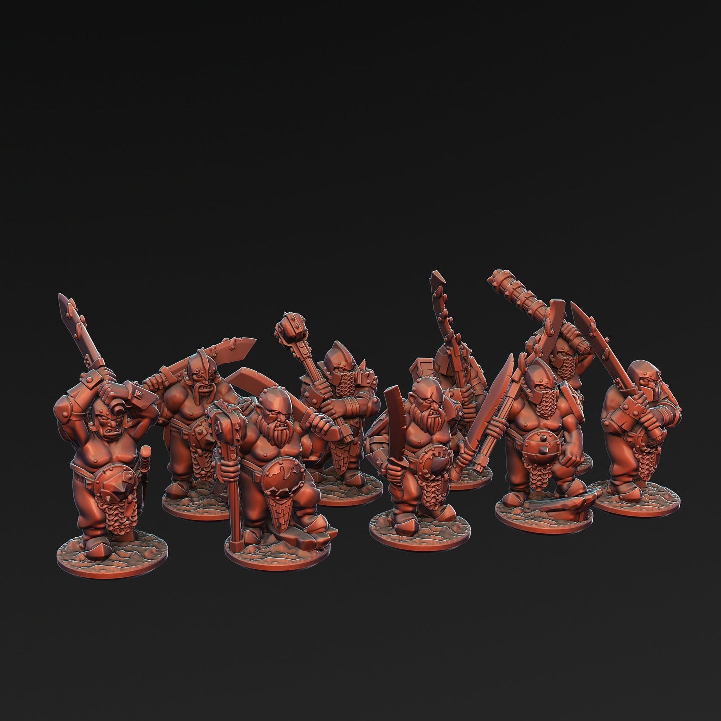 Ogre Tribes Ironguts | Greenskin Miniatures 10Mm Fantasy Wargaming Role Playing
