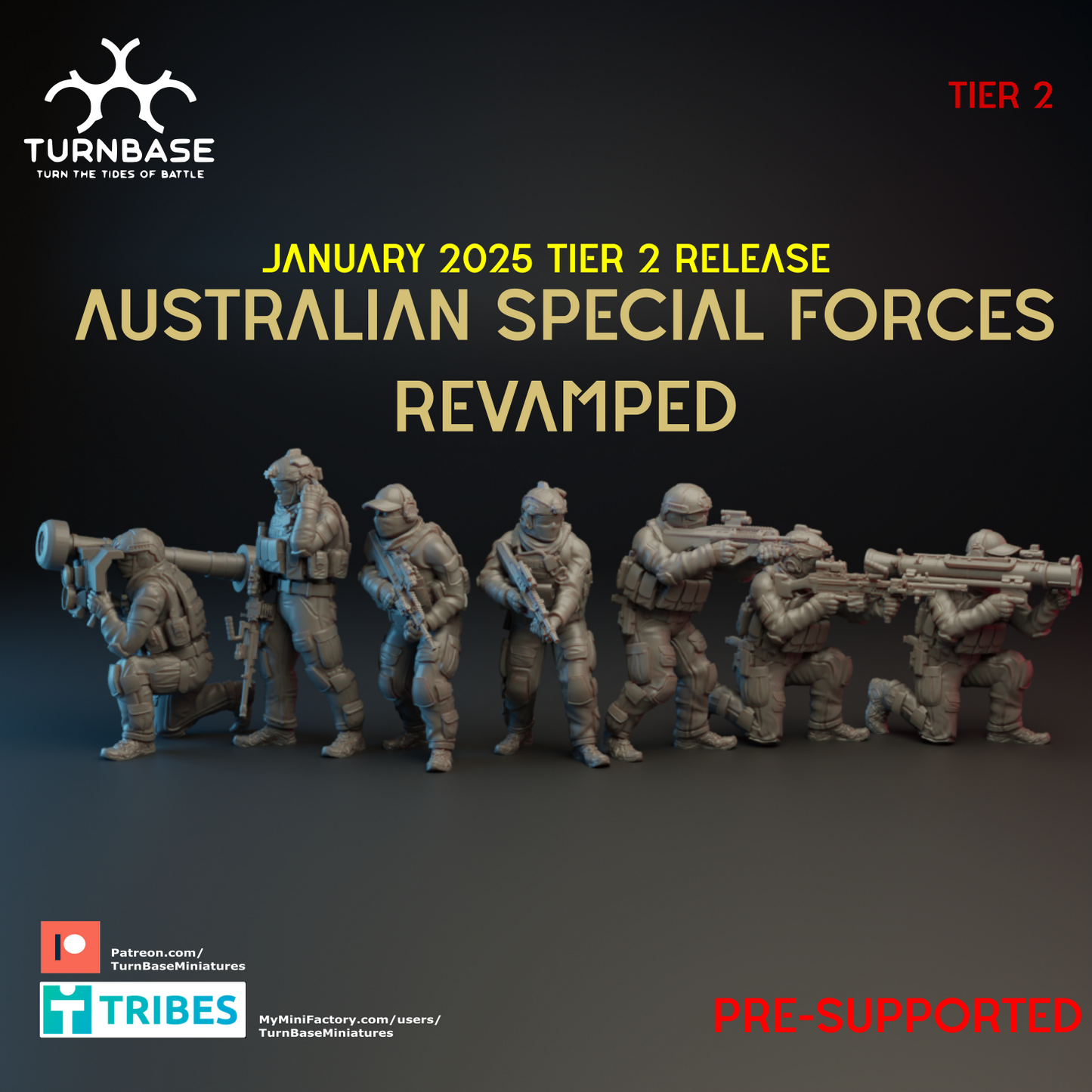 Australian Special Forces | Turnbase Modern Military Wargaming Miniatures Role Playing Miniatures