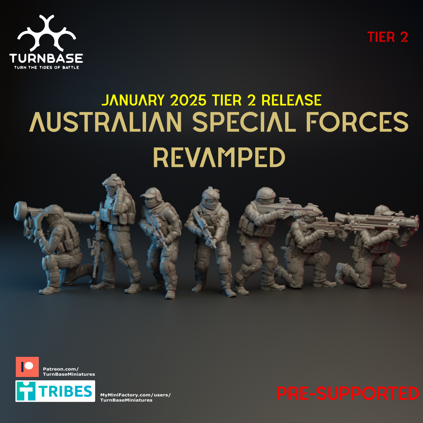 Australian Special Forces | Turnbase Modern Military Wargaming Miniatures Role Playing Miniatures