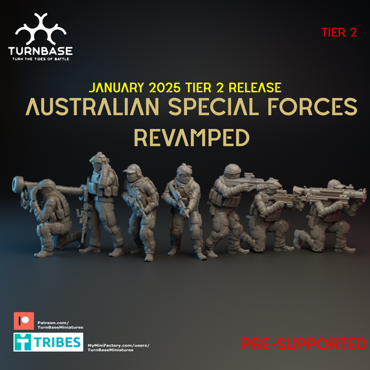 Australian Special Forces | Turnbase Modern Military Wargaming Miniatures Role Playing Miniatures