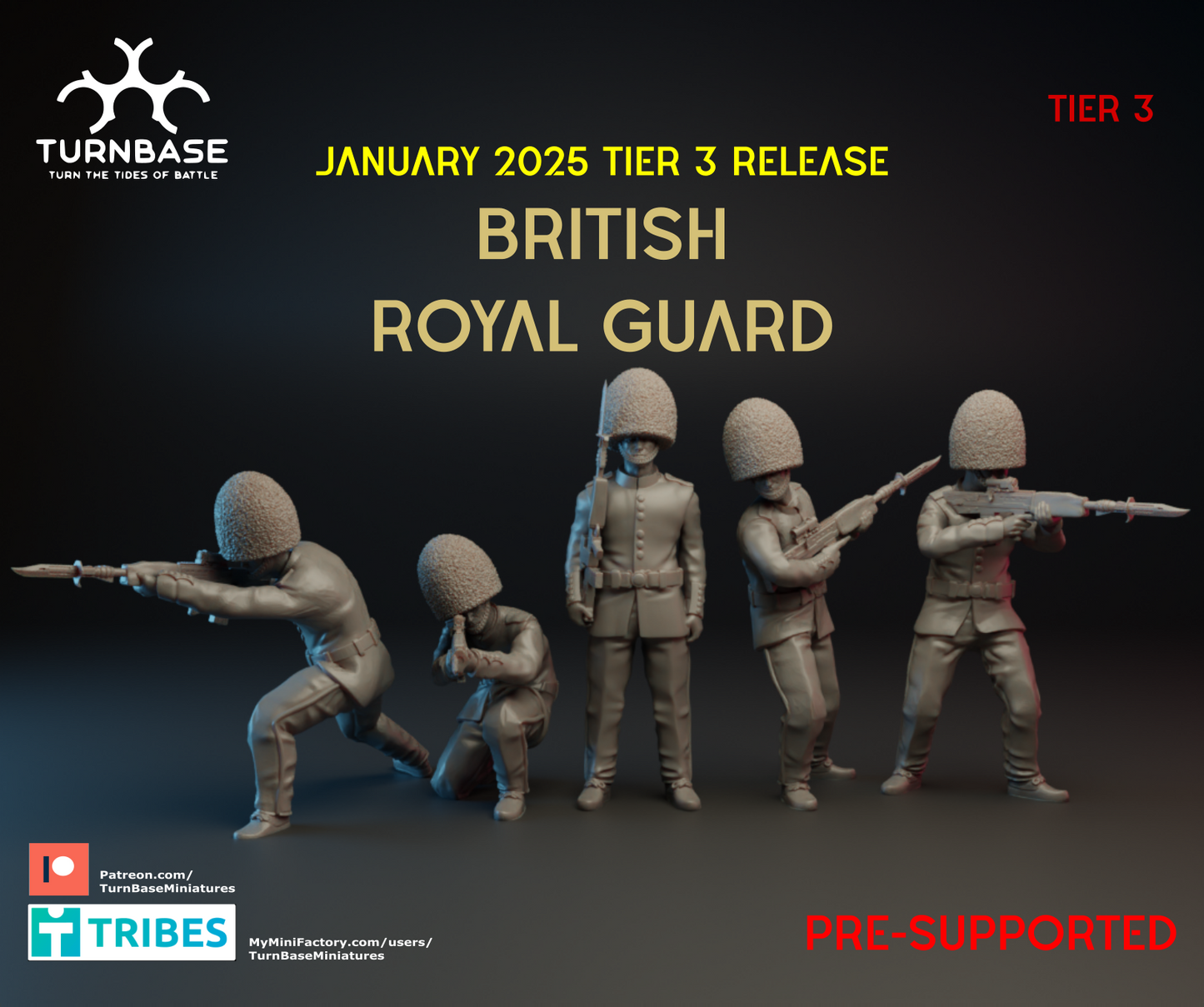British Royal Guard | Turnbase Modern Military Wargaming Miniatures Role Playing Miniatures