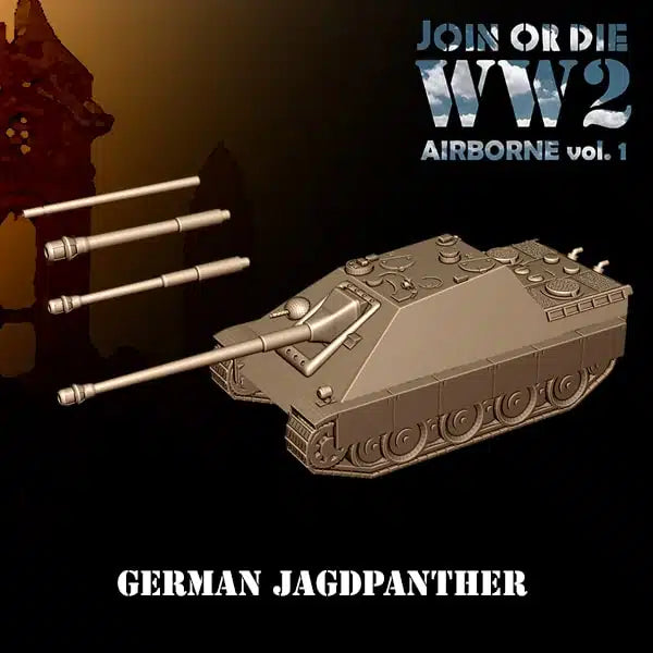 GERMAN FALLSCHIRMJÄGER JAGDPANTHER | 3D Breed 28mm WW2 Wargaming Miniatures