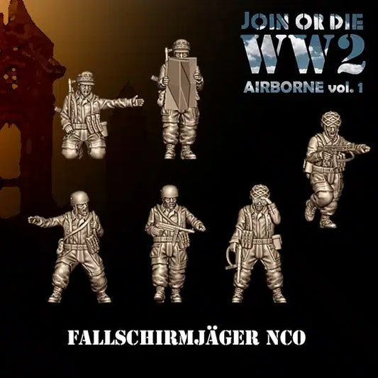 AIRBORNE VOL 1 GERMAN FALLSCHIRMJÄGER NCO | 3D Breed 28mm WW2 Wargaming Miniatures