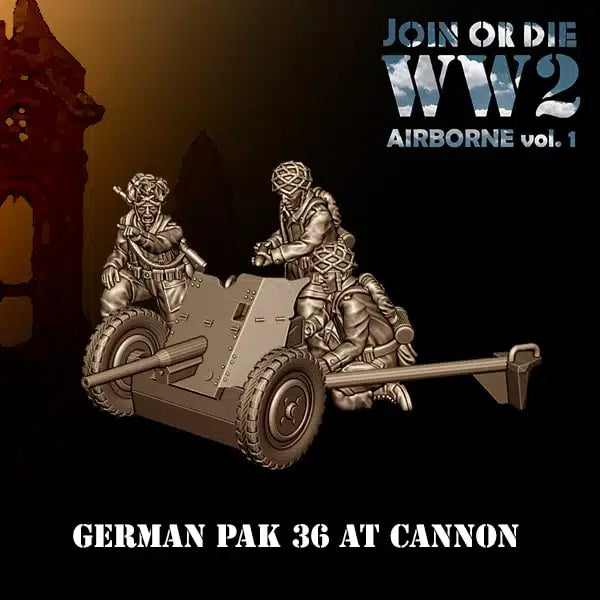 AIRBORNE VOL 1 GERMAN FALLSCHIRMJÄGER PaK 36 | 3D Breed 28mm WW2 Wargaming Miniatures