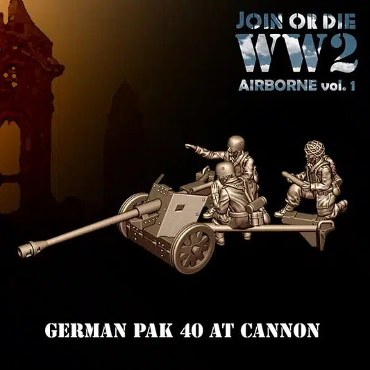 AIRBORNE VOL 1 GERMAN FALLSCHIRMJÄGER PaK 40 | 3D Breed 28mm WW2 Wargaming Miniatures