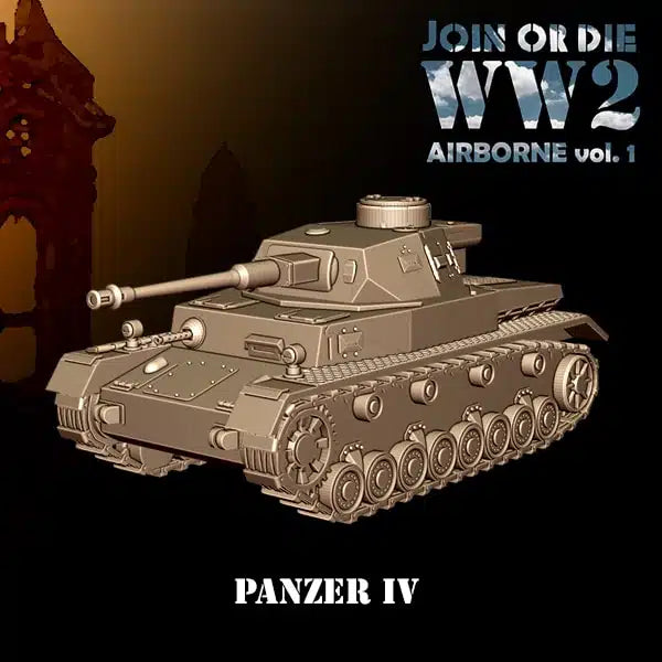 GERMAN FALLSCHIRMJÄGER PANZER IV | 3D Breed 28mm WW2 Wargaming Miniatures
