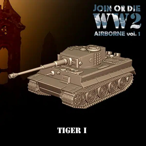 GERMAN FALLSCHIRMJÄGER TIGER I | 3D Breed 28mm WW2 Wargaming Miniatures