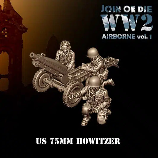 AIRBORNE VOL 1 US AIRBORNE Howitzer | 3D Breed 28mm WW2 Wargaming Miniatures