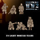 AIRBORNE VOL 1 US AIRBORNE Light Mortar Team | 3D Breed 28mm WW2 Wargaming Miniatures