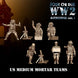 AIRBORNE VOL 1 US AIRBORNE Medium Mortar Teams | 3D Breed 28mm WW2 Wargaming Miniatures