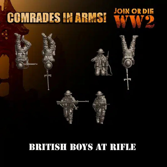 British Army Boys AT Teams | 3D Breed 28mm WW2 Wargaming Miniatures Role Playing Miniatures