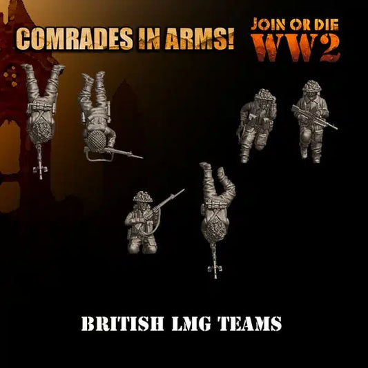 British Army LMG Teams | 3D Breed 28mm WW2 Wargaming Miniatures Role Playing Miniatures
