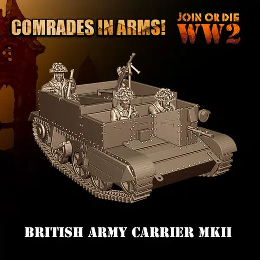British Army Carrier Mk2 | 3D Breed 28mm WW2 Wargaming Miniatures Role Playing Miniatures