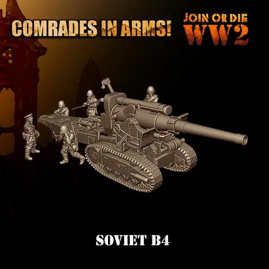Soviet Army 203mm Howitzer | 3D Breed 28mm WW2 Wargaming Miniatures Role Playing Miniatures