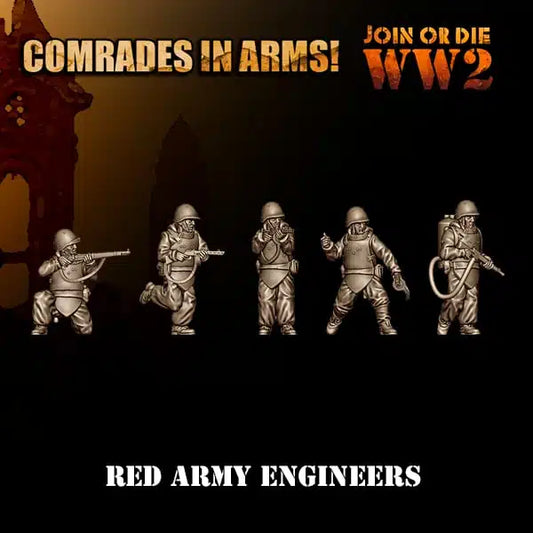 Soviet Army Engineers | 3D Breed 28mm WW2 Wargaming Miniatures Role Playing Miniatures