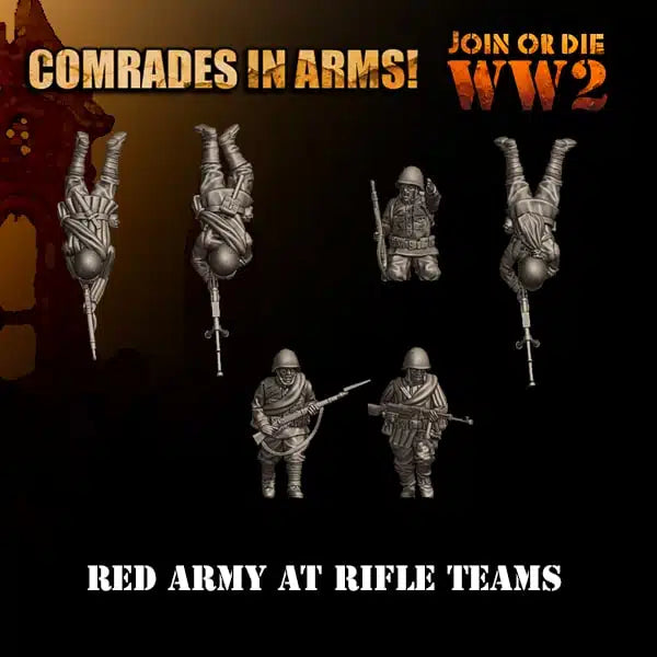 Soviet Army AT Rifle Teams | 3D Breed 28mm WW2 Wargaming Miniatures Role Playing Miniatures
