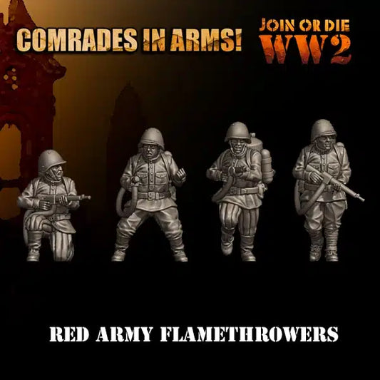 Soviet Army Flamethrowers | 3D Breed 28mm WW2 Wargaming Miniatures Role Playing Miniatures