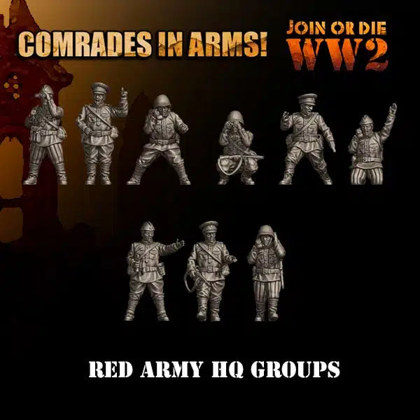 Soviet Army HQ | 3D Breed 28mm WW2 Wargaming Miniatures Role Playing Miniatures