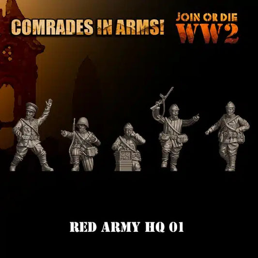 Soviet Army HQ 1 | 3D Breed 28mm WW2 Wargaming Miniatures Role Playing Miniatures