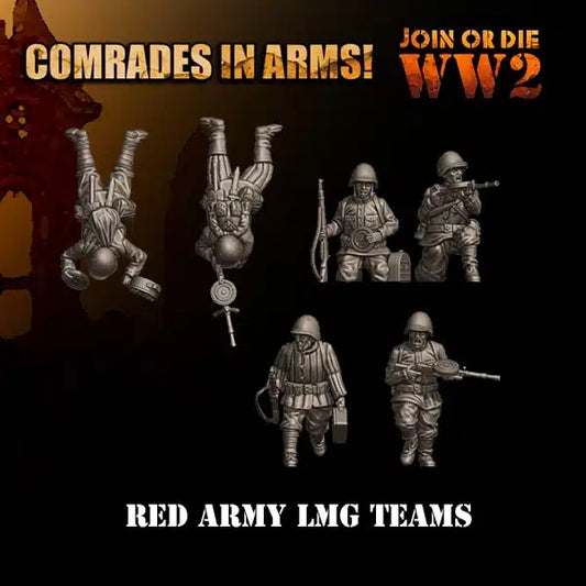 Soviet Army LMG Teams | 3D Breed 28mm WW2 Wargaming Miniatures Role Playing Miniatures