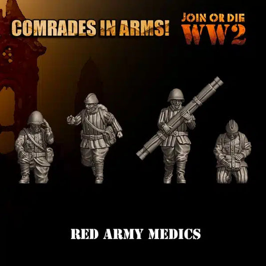 Soviet Army Medics | 3D Breed 28mm WW2 Wargaming Miniatures Role Playing Miniatures