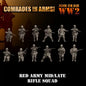 Soviet Army Mid-Late Riflemen | 3D Breed 28mm WW2 Wargaming Miniatures Role Playing Miniatures