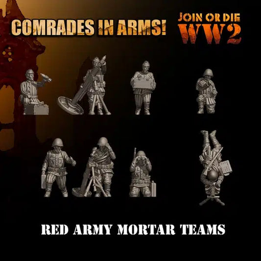 Soviet Army Mortar Teams | 3D Breed 28mm WW2 Wargaming Miniatures Role Playing Miniatures