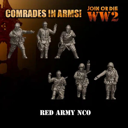 Soviet Army NCOs | 3D Breed 28mm WW2 Wargaming Miniatures Role Playing Miniatures