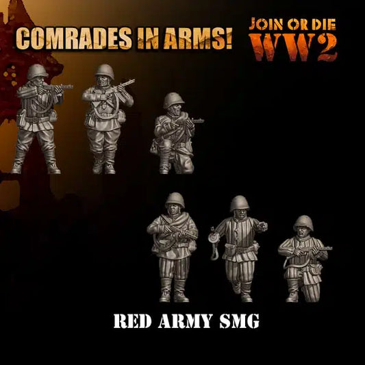 Soviet Army SMGs | 3D Breed 28mm WW2 Wargaming Miniatures Role Playing Miniatures
