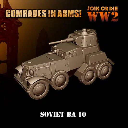 Soviet Army BA-10 | 3D Breed 28mm WW2 Wargaming Miniatures Role Playing Miniatures