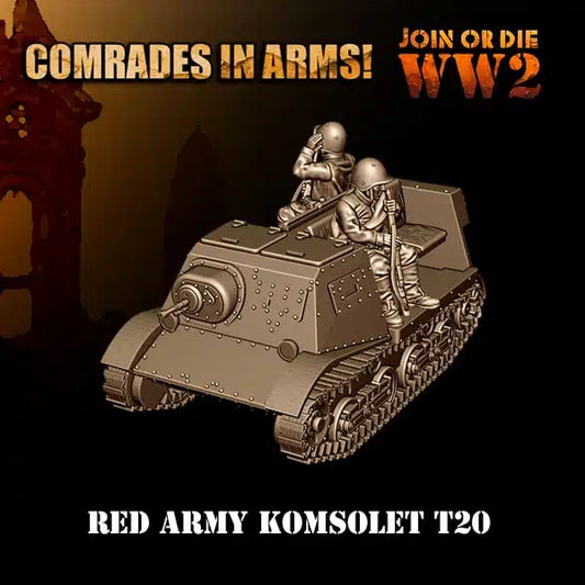 Soviet Army Komsolet T20 | 3D Breed 28mm WW2 Wargaming Miniatures Role Playing Miniatures