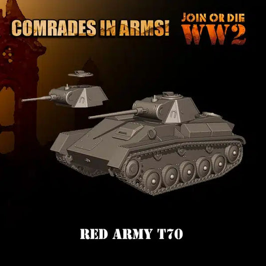 Soviet Army T-70 | 3D Breed 28mm WW2 Wargaming Miniatures Role Playing Miniatures
