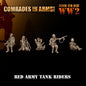 Soviet Army Tank Riders | 3D Breed 28mm WW2 Wargaming Miniatures Role Playing Miniatures
