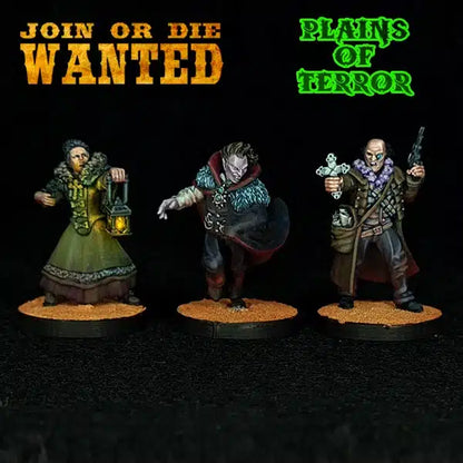 JOIN OR DIE WANTED PLAINS OF TERROR HALLOWEEN GIFT | 3D Breed 28mm Wild West Wargaming Miniatures