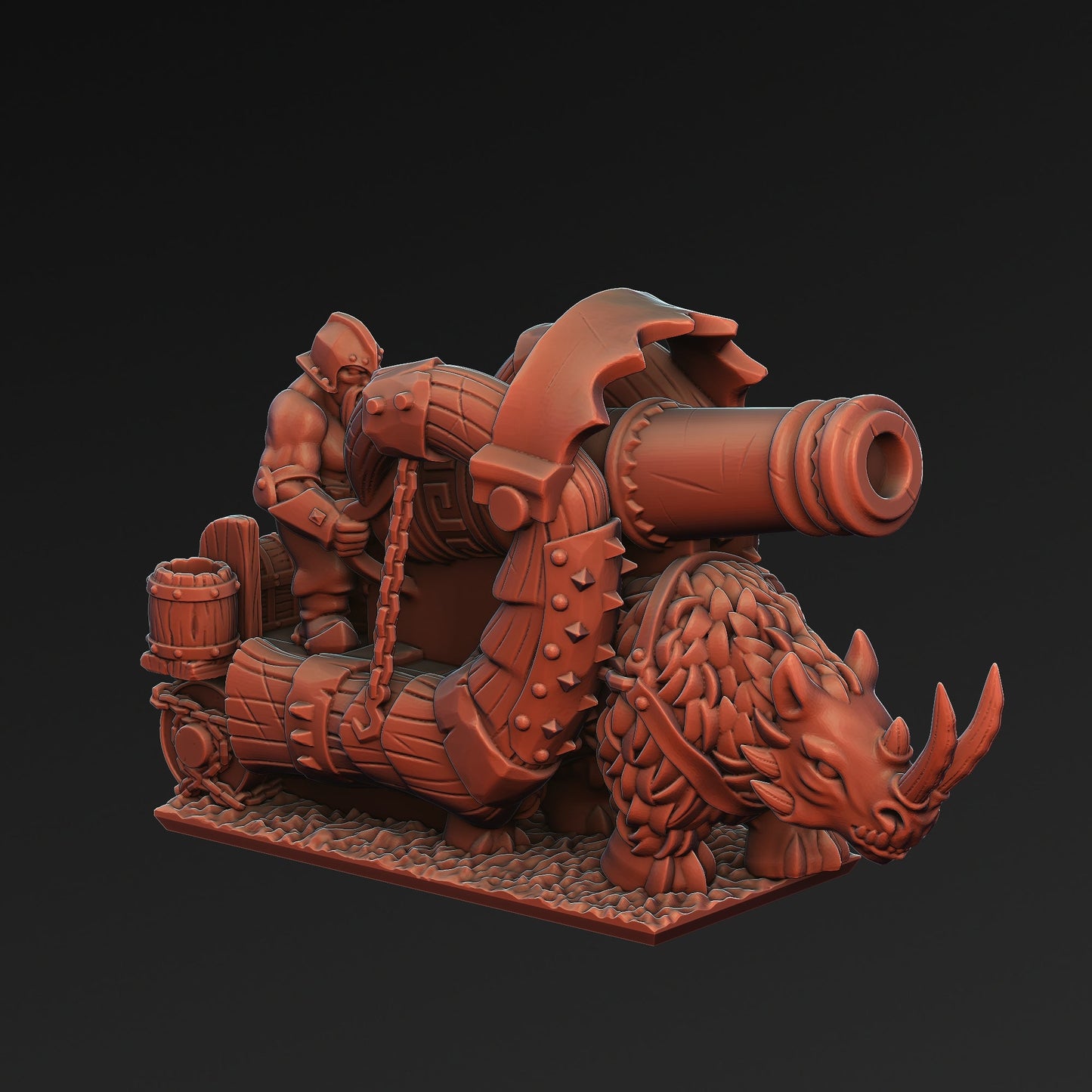 Ogre Tribes Junk Launcher | Greenskin Miniatures 10Mm Fantasy Wargaming Role Playing