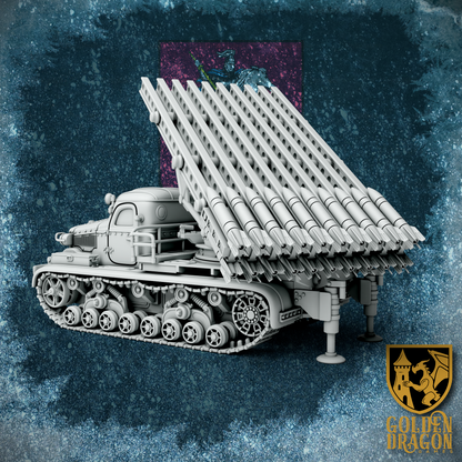 Russian Empire AT-28 Heavy Tractor | Golden Dragon Games Weird WW2 Role Playing Miniatures