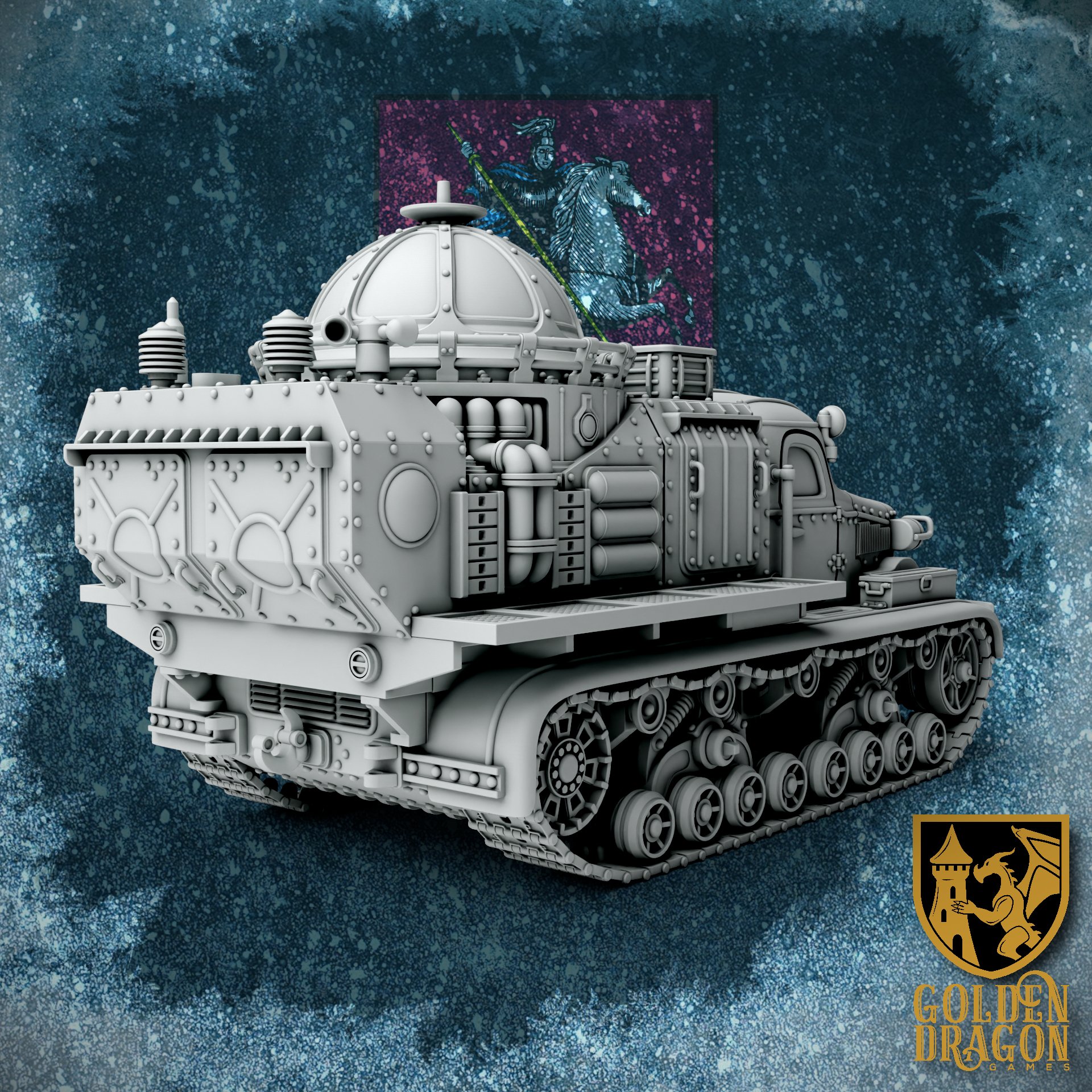 Russian Empire AT-28 Heavy Tractor | Golden Dragon Games Weird WW2 Role Playing Miniatures