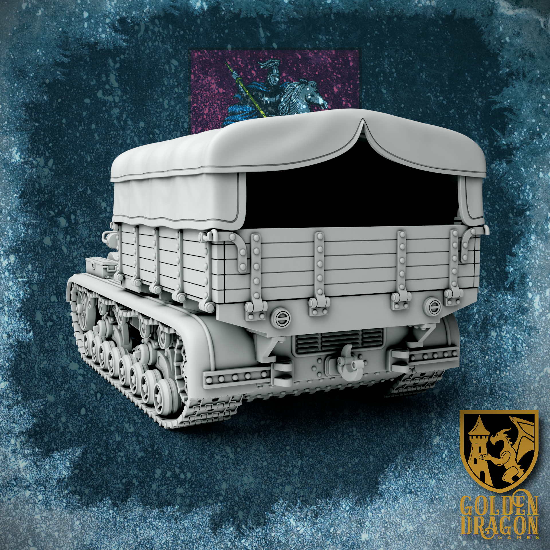 Russian Empire AT-28 Heavy Tractor | Golden Dragon Games Weird WW2 Role Playing Miniatures