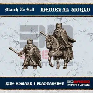 Medieval English King Edward | 3DBreed 15mm Wargaming Miniatures Role Playing Miniatures