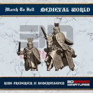 Medieval English King Frederick | 3DBreed 15mm Wargaming Miniatures Role Playing Miniatures