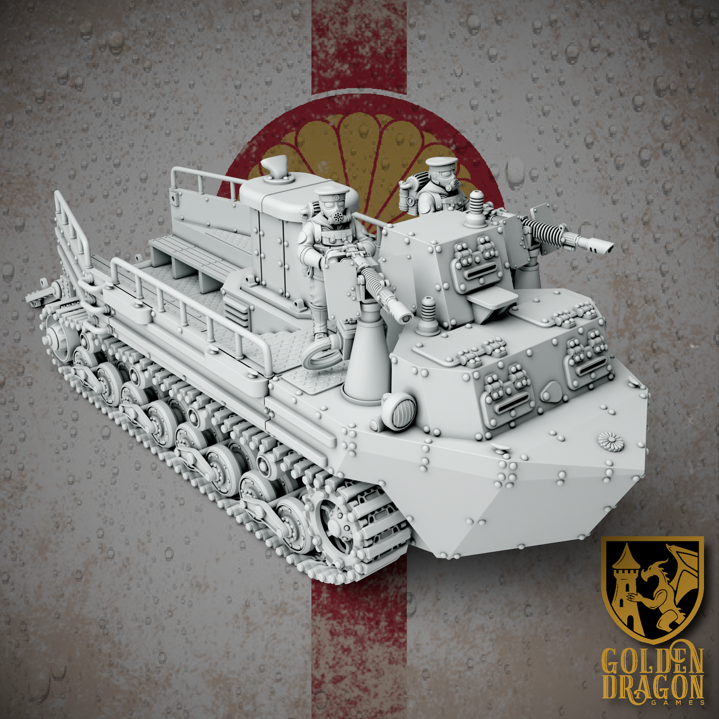 Empire of Japan Type 4 Ka-Tsu-Kai Amphibous Landing Craft | Golden Dragon Games Weird WW2 Role Playing Miniatures