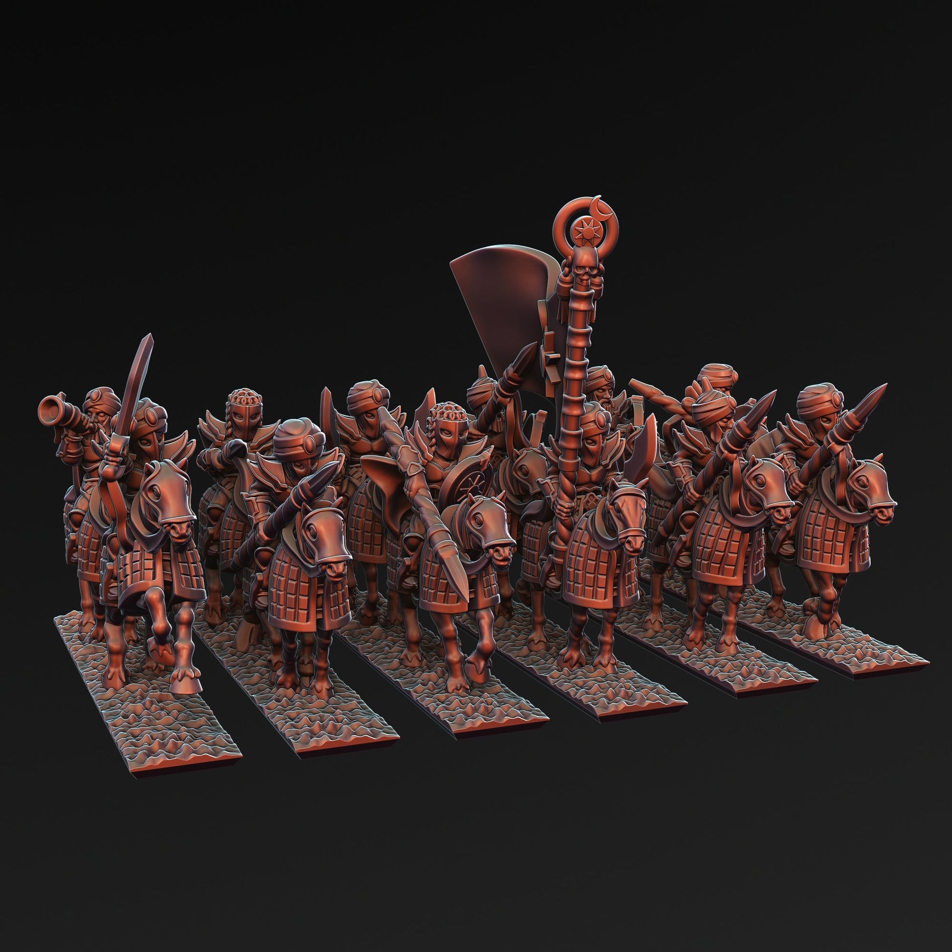 Araby Knights Unit | Greenskin Miniatures 10Mm Fantasy Wargaming Role Playing