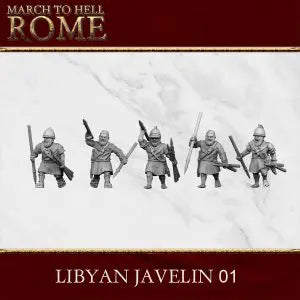 Carthaginian Javelinmen | 3DBreed 15mm Wargaming Miniatures Role Playing Miniatures