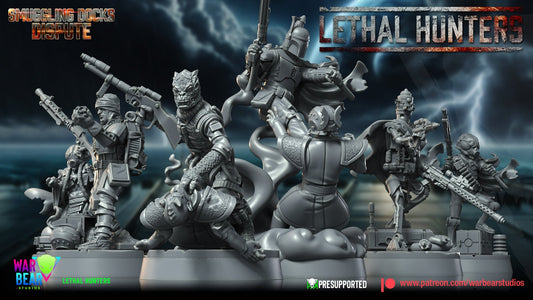 Lethal Hunters | Warbear Studios 28mm SciFi Wargaming Miniatures Role Playing Miniatures