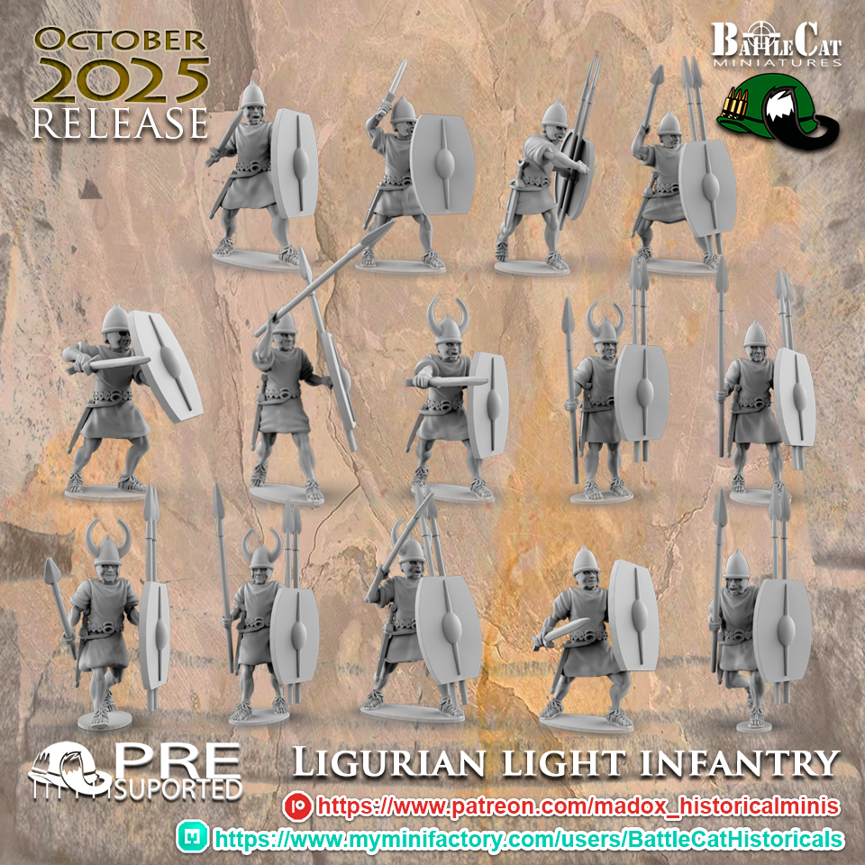 Ligurian Light Infantry | Battlecat 28mm Historical Wargaming Miniatures Role Playing Miniatures