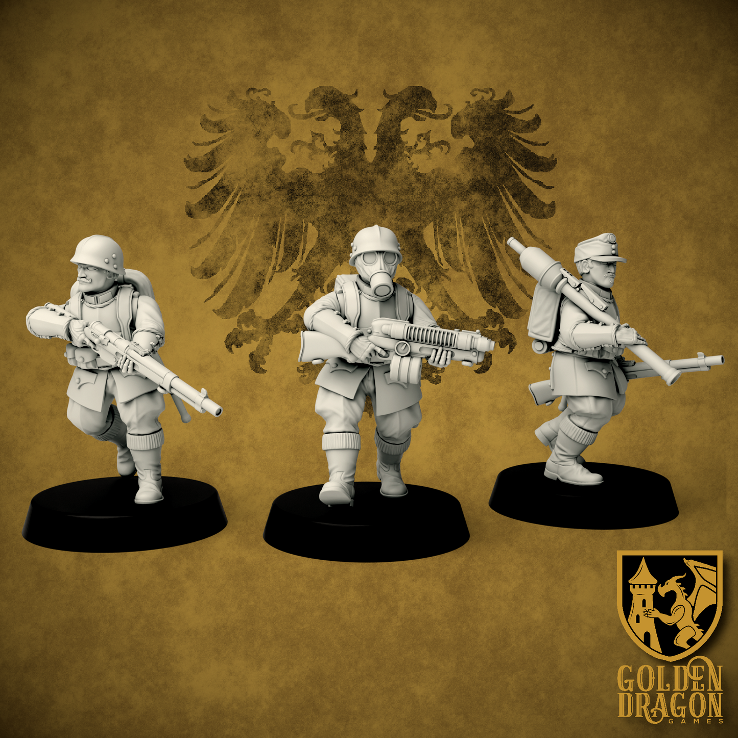 Holy Roman Empire Imperial Landwehr | Golden Dragon Games Weird WW2 Role Playing Miniatures