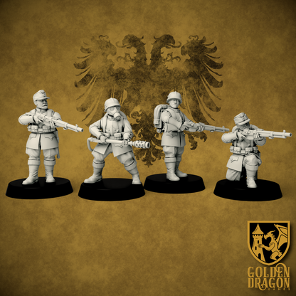 Holy Roman Empire Imperial Landwehr | Golden Dragon Games Weird WW2 Role Playing Miniatures