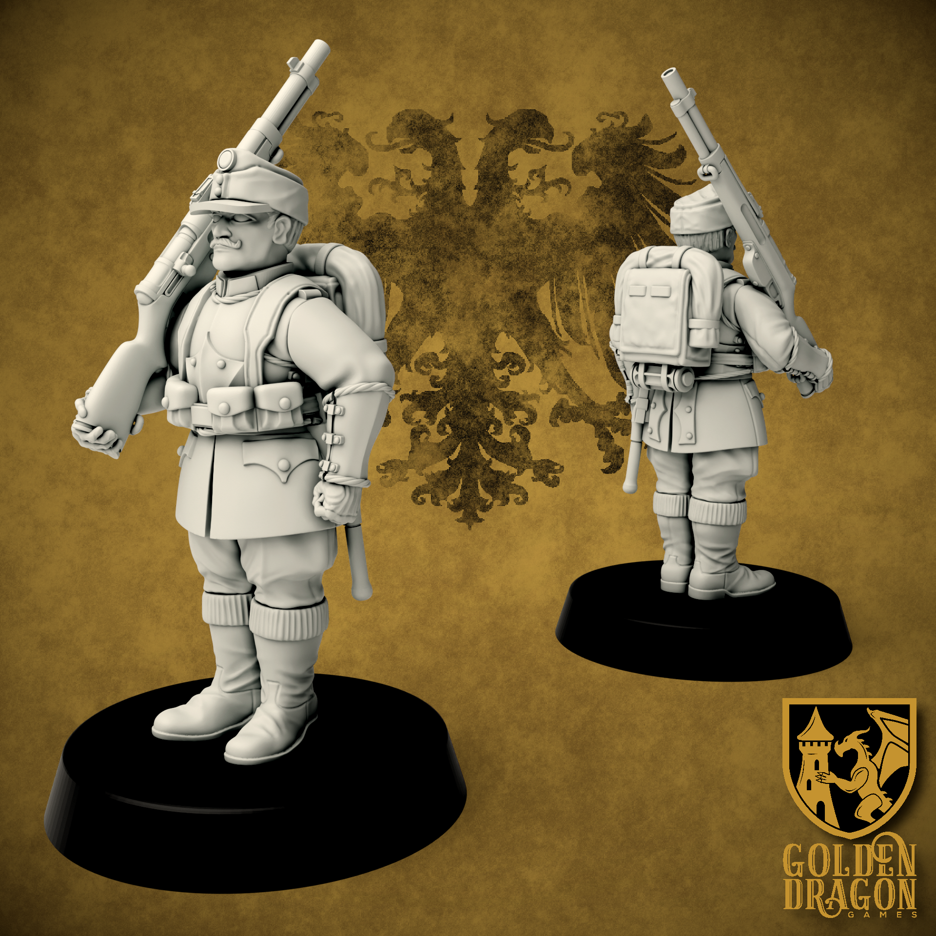 Holy Roman Empire Imperial Landwehr | Golden Dragon Games Weird WW2 Role Playing Miniatures